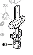 Tringle de course réf. 2 600 780 149 BOSCH